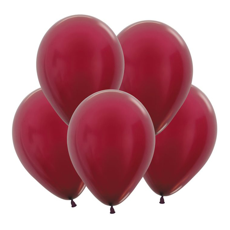 Бургундия, Метал / Burgundy, латексный шар