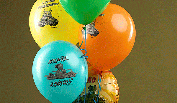 Фонтан из воздушных шаров Gerand Танки