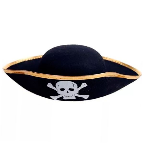 Шляпа "Пиратская" с золотой лентой