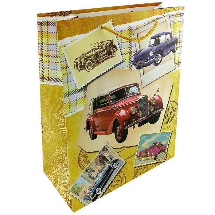 Пакет подарочный "Ретро автомобили"