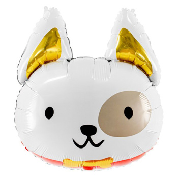 Стильная собака голова, фольгированный шар