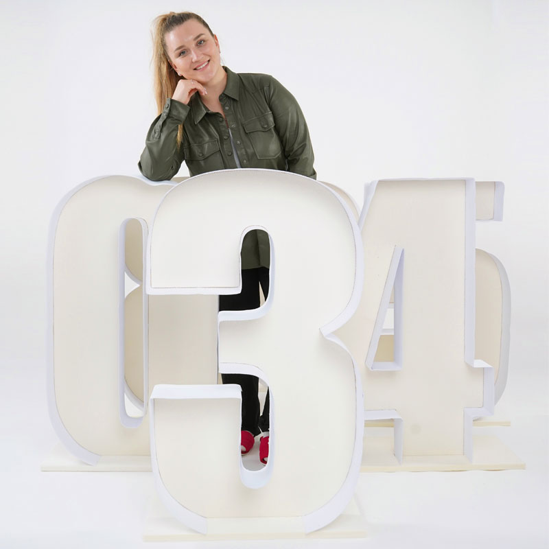 Каркас для аэромозаики. Цифра "8" (многоразовый)