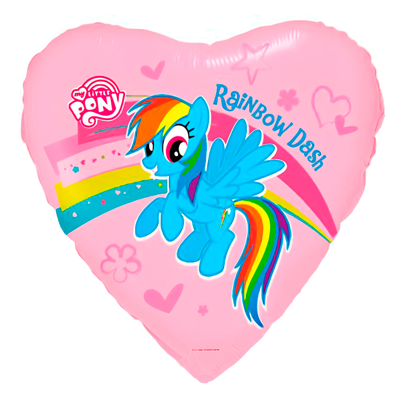 Пони Радуга / Pony, фольгированный шар