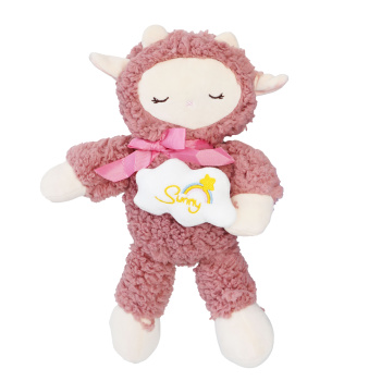 Мягкая игрушка "Овечка с облаком", Розовый