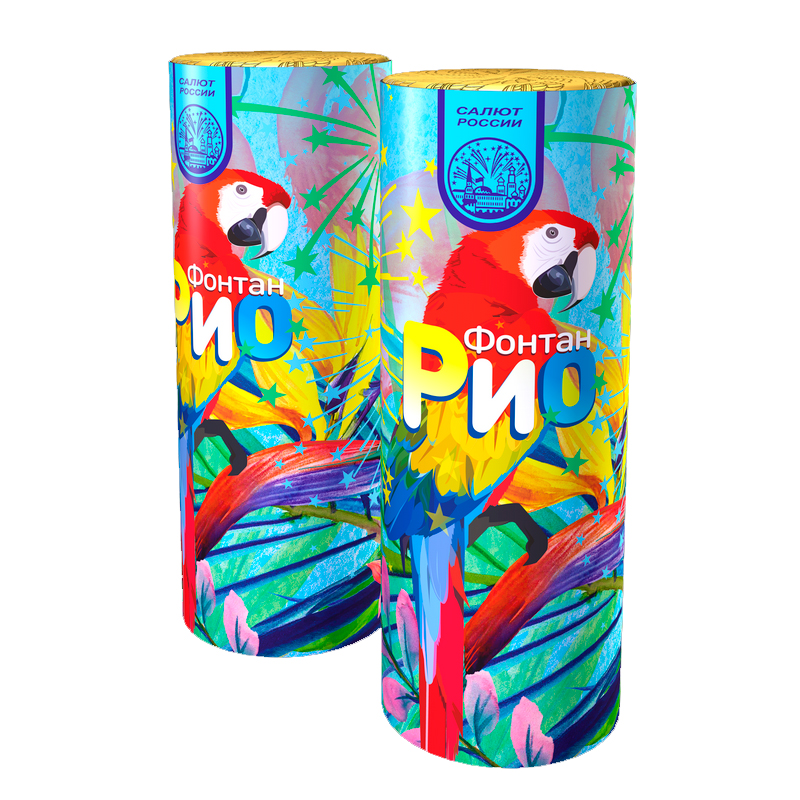 Фонтан пиротехнический "Рио" 20 см, 50 сек. (артикул F103001) 