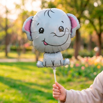 Слоненок мини, фольгированный шар