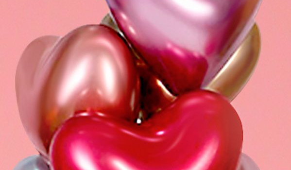Латексные шары-сердца Рефлекс