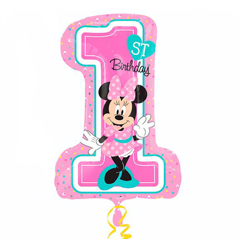 Минни 1й День рождения / Minnie 1st Birthday, фольгированный шар