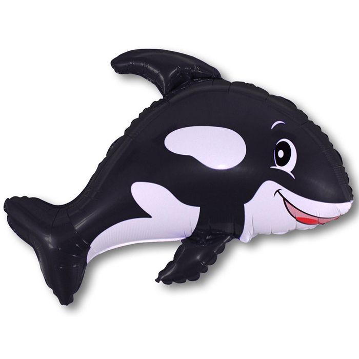 Дружелюбный кит (черный) / Whale
