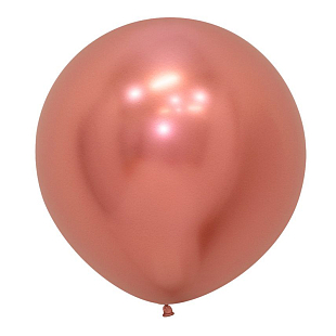 Рефлекс Розовое золото (Зеркальные шары) / Reflex Rose Gold, латексный шар
