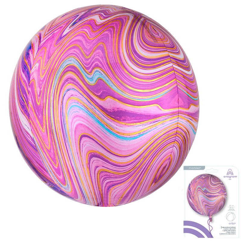 Сфера 3D Лиловый Мрамор в упаковке / Purple Marblez Orbz