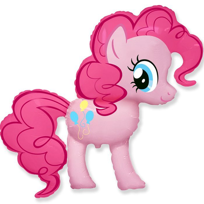Пони Розовая мини в упаковке / MLP Pinkie Pie, фольгированный шар