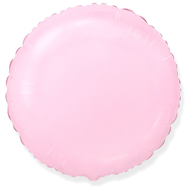 Круг Розовый / Pink baby, фольгированный шар