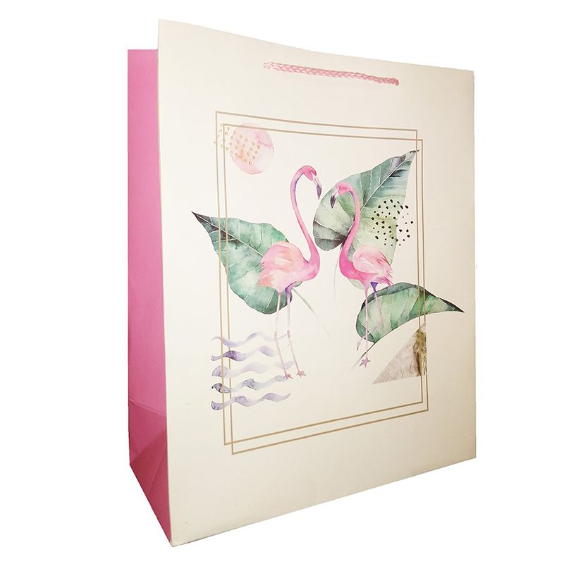Пакет подарочный "Фламинго"