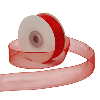 Лента Органза Красный