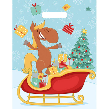 Пакет полиэтиленовый с вырубной ручкой «Веселье»