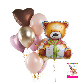 Набор шаров "Мишка Нежность" 9 в 1
