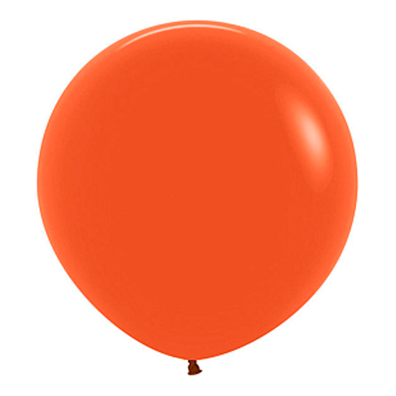 Оранжевый, Пастель / Orange, латексный шар