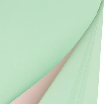 Пленка двухсторонняя матовая пудровый - салатовый / листы