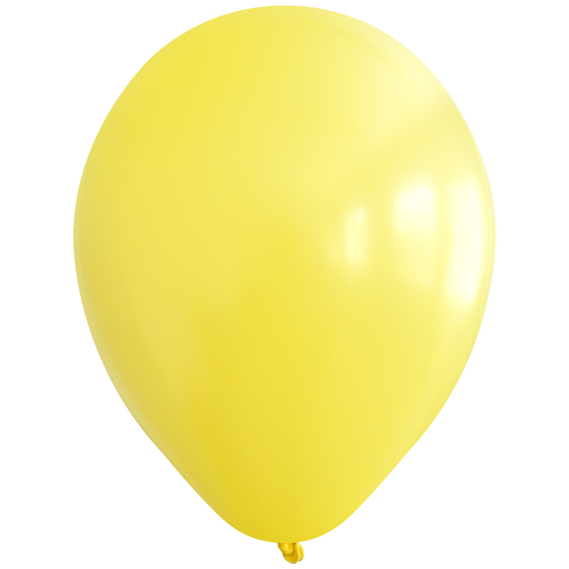 Желтый, Пастель / Yellow, латексный шар