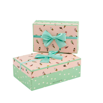 Набор подарочных коробок 2 в 1 "Мороженое"