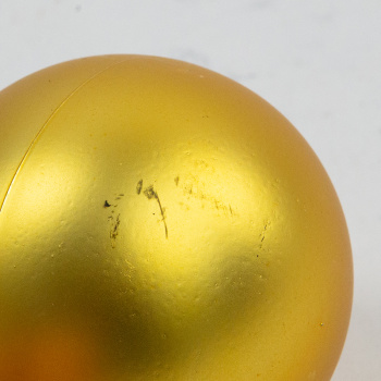 Новогодний шар Золото матовый УЦЕНКА