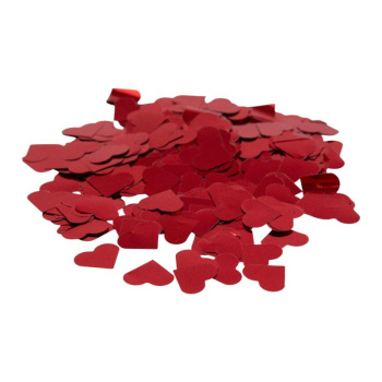 Конфетти "Сердца" Красные фольгированные 