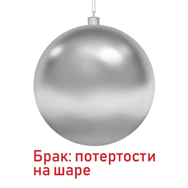 Новогодние шары Серебряные (матовые) УЦЕНКА