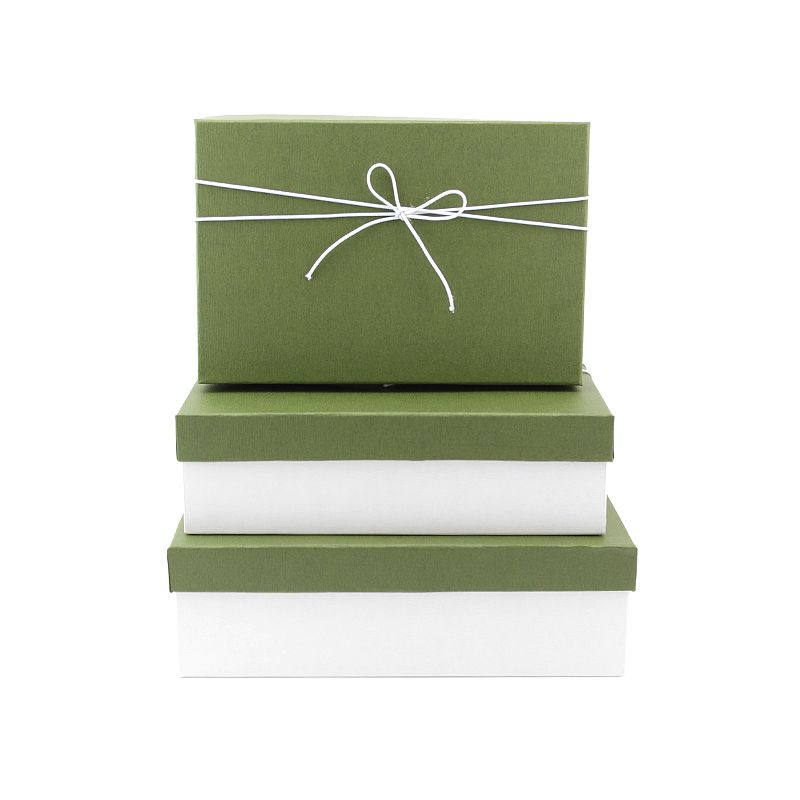 Набор подарочных коробок 3 в 1 "Элегантность" Зелёный