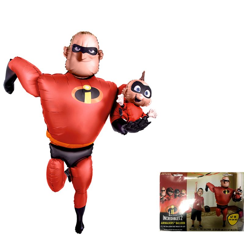 Ходячая фигура Мр. Исключительный в упаковке / Mr. Incredible, фольгированный шар