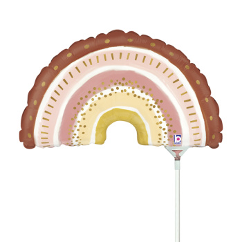 Радуга Бохо мини, фольгированный шар