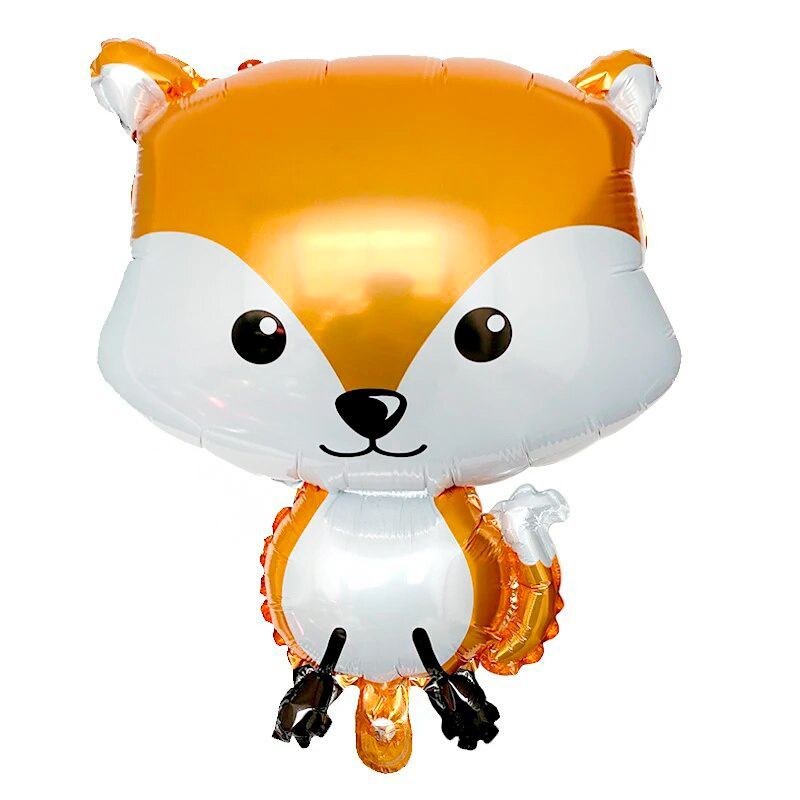 Лесная лисица в упаковке, фольгированный шар
