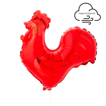 Петушок в упаковке, фольгированный шар