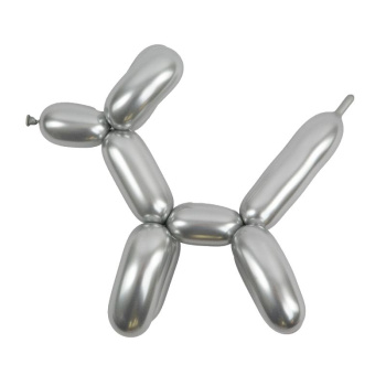 ШДМ Темное серебро 90, Хром / Shiny Space grey 90, латексный шар