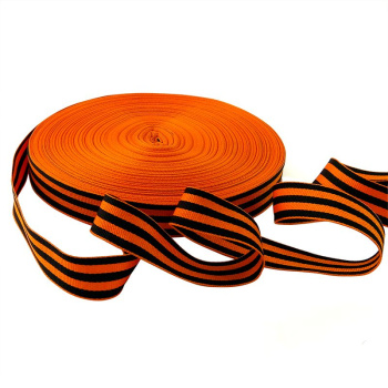 Лента текстильная Георгиевская (жаккард) / рулон