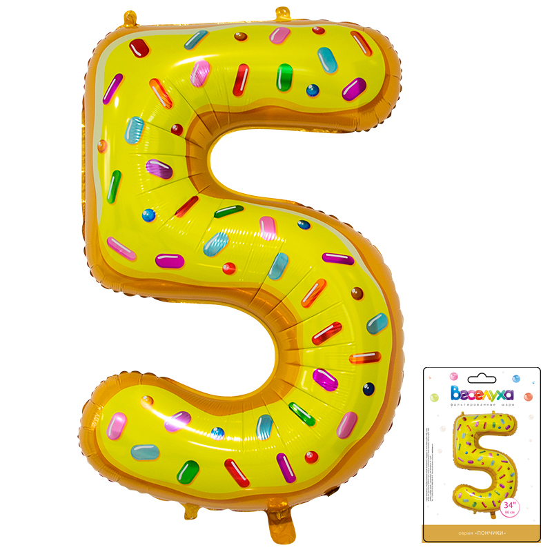 Цифра "5" Пончик в упаковке / Five