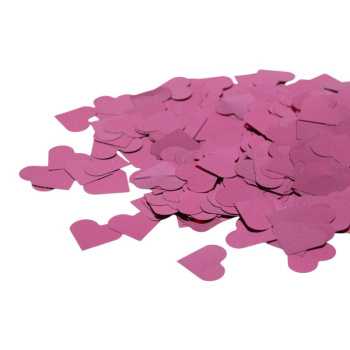 Конфетти "Сердца" Нежно-розовые фольгированные 