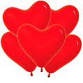 Сердце Красный, Пастель / Red / Латексный шар
