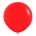 Красный, Пастель / Red, латексный шар