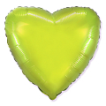 Сердце Лайм / Green Lime, фольгированный шар