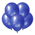 Синий, Металл / Blue, латексный шар