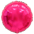 Круг Фуксия / Hot Pink, фольгированный шар