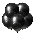 Черный, Металл / Black, латексный шар