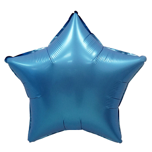 Звезда Мистик Синий / Chrome Blue, фольгированный шар