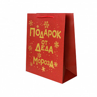 Пакет подарочный "Подарок от Деда Мороза" 