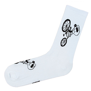Подарочные носки "с BMX", Белые
