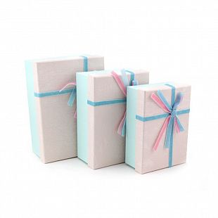 Набор подарочных коробок 3 в 1 "Нежность" Розовый