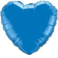 Сердце Синий / Blue, фольгированный шар