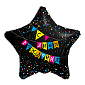 Флажки С Днем рождения, фольгированный шар