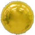 Круг Золото / Gold, фольгированный шар